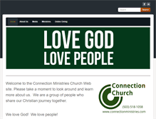 Tablet Screenshot of connectionministries.com